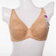 Hua Yan Qiao Nu Zi Lan Underwear SW7373 Bra Side-retraction Adjustable Thin Cup Large Bra Apricot Skin 80C