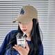 Official men's and women's hats, professional baseball base casual hats, baseball caps, sun hats, couples soft top baseball hats, birthday gifts, Los Angeles Dodgers/beige/66 One size F