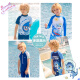 Li Ning Children's Swimsuit Boys One-piece Medium and Large Children's New Children's Hot Spring Swimwear Hot Spring Warmth [906 Boys Swimsuit] 2022 New Coach Recommendation 140 (Height 120-130cm Weight 40-50Jin [Jin is equal to 0.5 kg])