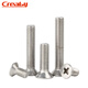 Creaby304 stainless steel cross countersunk head screw flat head bolt cross recessed screw machine wire machine screw M6x8 30 pcs
