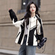 Cypress House Chaqueta de trabajo con capucha para mujeres 2025 Autumn New Drawstring coreano informal suelto delgado
