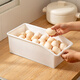 Yusenyi Egg Storage Box Fresh Box Drawer Refrigerator Storage and Organizing Vegetable and Fruit Storage Box Small Transparent * 2 Open Doors with Pulleys