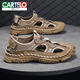 Sandalias de cartelo 2025 Nuevo verano Avaluación al aire libre para hombres con zapatillas de playa de doble propósito papá