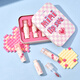 Judydoll Mini Mirror Lipglaze 4 Packung Wasserlicht Lippenstift Geschenkbox Lipkleber Lippenmuster 618 Zusätzlicher Kauf