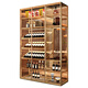 Double customized light luxury wine cabinet aluminum alloy cabinet simple modern red wine cabinet customized for home living room size can be customized with deposit double door