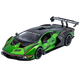 Yixuan Toys 1/24 Lamborghini SVC12 racing alloy sports car model simulation return power sound and light children's metal toy car 1/24 green