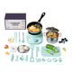 Food play real boil mini kitchen real boil set full set cooked can be eaten for girls' birthday gifts 6-10 years old