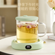 OIDIRE (Odd) Heating Coaster Constant Temperature Coaster Insulation Coaster Heating Cup Constant Temperature Cup Milk Warmer Insulation Base Tea Coaster Health Cup Warm Cup Adjustable Temperature Smart 0.35L - Green Supreme Model with Water Cup + Straw