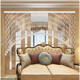 Xiangshangge crystal gourd bead curtain bedroom door curtain partition porch aisle living room toilet toilet balcony no hole drilling 21 arc shapes (suitable for 0.6-0.8 meters wide)