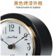 Hermle Clocks European simple and high-end desktop small clock living room home desktop clock Hemler quartz movement HD-QT202 Charcoal black-piano paint