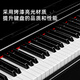 Betsy Vertical Electric Piano Hammer Hammer 88 Clés pour les débutants Pratique à domicile Piano Enfants adultes Gradés professionnels Piano B301 Clé de marteau lourd - Grain en bois noir haut de gamme (piano + pack cadeau d'apprentissage pour piano + tabouret à double piano)