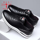 Dragonfly Brand Herrenschuhe Casual White Schuhe Sommer Neu atmungsaktives Männer Forrest Gump Schuhe echte Ledersportschuhe Vielseitige Männerschuhe 902 Schwarz 41