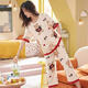 Mobeihai pajamas for women in summer 2025 new short-sleeved cropped pants set Korean cartoon students can wear home clothes outside. Short-sleeved cropped pants 679 M Recommended 80-90 Jin [Jin equals 0.5 kg]