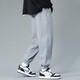 Langsha sweatpants men's spring and autumn wear-resistant and not easy to pilling pants men's loose and comfortable casual pants men's drawstring men's trousers gray XXL recommended 175-185cm