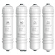 Clean Shijia adapté à l'élément de filtre du purificateur d'eau Haier HRO50-5F / 5030-5C Mise à niveau / 5E (SJ) 7520-5JU1 Activé la membrane d'osmose inverse du carbone 2 ans de grande réduction [série HRO5009-5]
