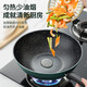 ASD (ASD) non-stick wok avocado green household wok deep-bottomed frying pan induction cooker gas stove universal frying pan + silicone spatula 28cm