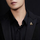 Quamer One-Curprise Brooch's Men's High-end Suquet Pin Pin Business Collar Retro Golden One