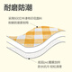 Deli thickened picnic mat outdoor oversized foldable ground mat camping beach tent moisture-proof mat yellow and white grid large