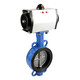 
Short cloud pneumatic butterfly valve D671X-16Q clamp valve stainless steel DN50 65 80 100 150 250 300 ductile plate DN100