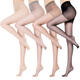 Langsha-Strümpfe für Frauen mit großer Größe Doppelplüsch Ultra-dünner Strumpfhosen sexy Langrohr Fleischfarbe Anti-Hook Seidengiergänge