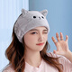Shang Shu's confinement hat, autumn and winter style confinement scarf, headband, postpartum protective wipes for pregnant women, forehead band, windproof, postpartum women's spring, Hanhan Cat scarf, khaki color, one size fits all