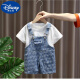 Disney Boys Summer Clothes New Suit Infant Children Jumpsuit Short-Sleeved Overalls Baby Jumpsuit Girls Romper Suit Single Buckle Overalls [100 Sizes] Recommended height within 93 cm