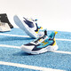 361 children's shoes, children's running shoes, summer boys and girls 3-14 years old, large mesh knob running shoes, blue 35