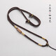 ZOENIYA hand-woven peach blossom knot necklace rope jade Buddha pendant rope jade jade beeswax pendant lanyard women's gift haze blue two generations of happiness