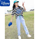 迪士尼（Disney）童装夏装套装2024新款10岁女孩中童大童洋气短袖衣服炸街两件套15 829紫色 150cm