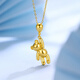 Nanzhi Zokayi Dream Series 18k gold Confession Bear Balloon Bear Pendant Necklace as a gift for your girlfriend Confession Bear Pendant (approximately 0.5g0.05g)