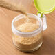 Camellia seasoning jar household seasoning bottle food grade glass seasoning box kitchen salt jar sugar jar storage jar dustproof and moisture-proof green 450ml