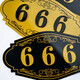 Hethdigg Digital sticker number plate 1 18*10CM Acrylic door plate D (please note the number when placing an order) HGJ-1428