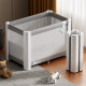 Cool Baby Crib Multi-functional bed splicing bed movable bed newborn children and adult bed splicing upgraded mattress + diaper table + storage rack