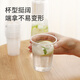 Meiya disposable cup plastic cup 240ml*100 thick transparent juice drink water cup small business home