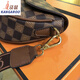 Bolsa de canguro (canguro) bolso para mujeres 2024 Autumn New Simple y de moda europeo y estadounidense Retro Chess Board Plaid One-Hohor Crossbody Bag Bagpling Brown