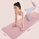 Halten Sie die Dehnungsmatte Yogamatte, zweifarbige, dicke, verlängerte Fitnessmatte, Slip-Yoga-Sprungmatte TPE 12801 Klassischer 61 cm dunkelgrau/silbergrau-7mm halten