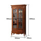
Jianglaiyi European-style solid wood double-door bookcase American retro bookcase floor-standing bookcase study bookcase display cabinet combination storage cabinet 1.05m bookcase/1050*38*200cm