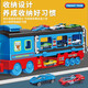 Heth Children's Train Toys Boys Track Toy Car Ejection Formed Locomotive 1-2-3-6th Birthday Gift [Ajouter un train d'éjection déformé de la piste] + 6 ALLIAGE