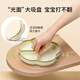 YEEHOO Children's Compartmented Dinner Plate Baby Silicone Tableware Infant and Toddler Fall-proof Suction Cup Eating Food Bowl Ruomiaobai