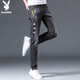 Playboy (Playboy) Straight Hosen Herren Jeans Fashion Mode koreanische Stil Slim Hosen Männer vielseitiger lässige, Solid Color Hosen Herren x-2146HH6636 Black 31