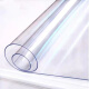Yichen Crystal Transparent Adhesive Curtain Film Full Roll PVC Tablecloth Protective Mat Soft Glass Transparent Crystal Plate Windshield Door Curtain Width 60cm Thickness 1.5mm Long 42m
