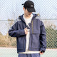 adidas men's jacket 2024 spring and autumn sportswear hooded plush jacket warm casual top HE9905 inner lining L