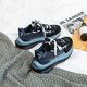 
Su Feifei, Daddy Shoes, new summer products, comfortable and absorbent film-soled trendy shoes for women, Internet celebrity Korean version, deconstruction of versatile sports casual shoes 9902-Deep Sea Blue 37
