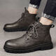 Martin Boots Мужские осени и зима новые модные мужские ботинки в британском стиле.