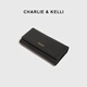 CHARLIE & KELLI长款钱包女士多卡位手拿包卡包零钱包送女友生日礼物包包女 黑色【七夕实用礼物】