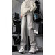 Chaohandu neuer Stil 2024 Zement Rauchgrau Schlanke Jeans für Männer und Frauen für Herbst Dünne amerikanische High-T-T-Hose G841 Cement Grey 3xl 160-175jin [Jin gleich 0,5 kg]