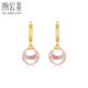 Chao Acer 18k gold pearl earrings colored gold earrings Xiaojuexing EEK33702967 one pair