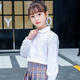 Weiman Xiaolu Children's Shirt Girls White Shirt Long Sleeve Spring and Autumn Clothes Children's Clothing Women's Shirt Children's White Shirt Long Sleeve 248 Long Sleeve Lace 140