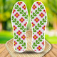 
2024 new printed cotton cloth hand-embroidered cross-stitch insole semi-finished product embroidered by men and women Rose red 683 Whatever you want come true 41 size