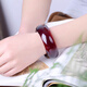GOR Fat Donglai same style blood amber bracelet authentic amber old beeswax bracelet burgundy blood pool bracelet amber raw stone plus amber standard version 55-56mm